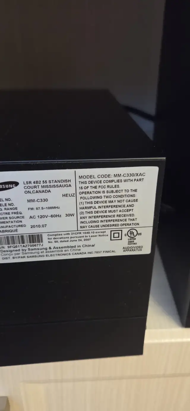 Samsung FM/AM Radio/ Tuner with speakers in Stereo Systems & Home Theatre in Markham / York Region - Image 4
