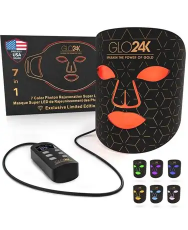 save $500: new GLO24K 7 Color LED Photon Rejuvenation Face mask, View more