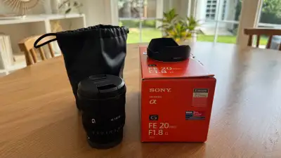 Sony SEL FE 20mm f/1.8 G E-Mount Lens, View more