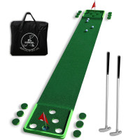 Golf Pong Game Set Putting Mat Indoor & Outdoor Golf Putt