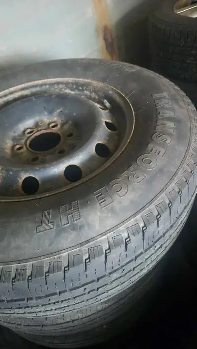 17" tires and rims for for f150 tires are fairly new rims older .