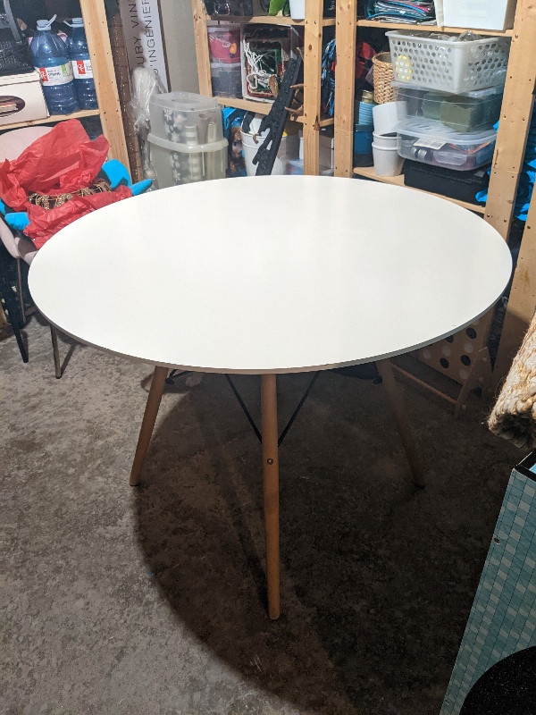 Round Mid Century Wooden Table in Other Tables in Moncton