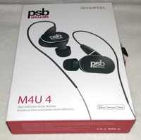 PSB M4U 4 High Def. Hearphones New/Sealed Neuf/Scellé