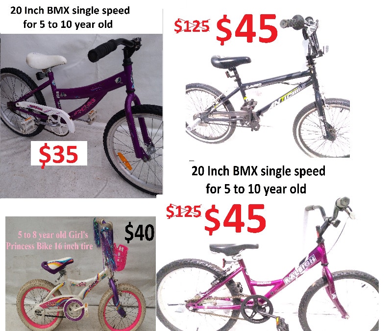 20 inch tires AVIGO Single Speed BMX Bike 59 year old Fixie (Single Speed) City of Toronto