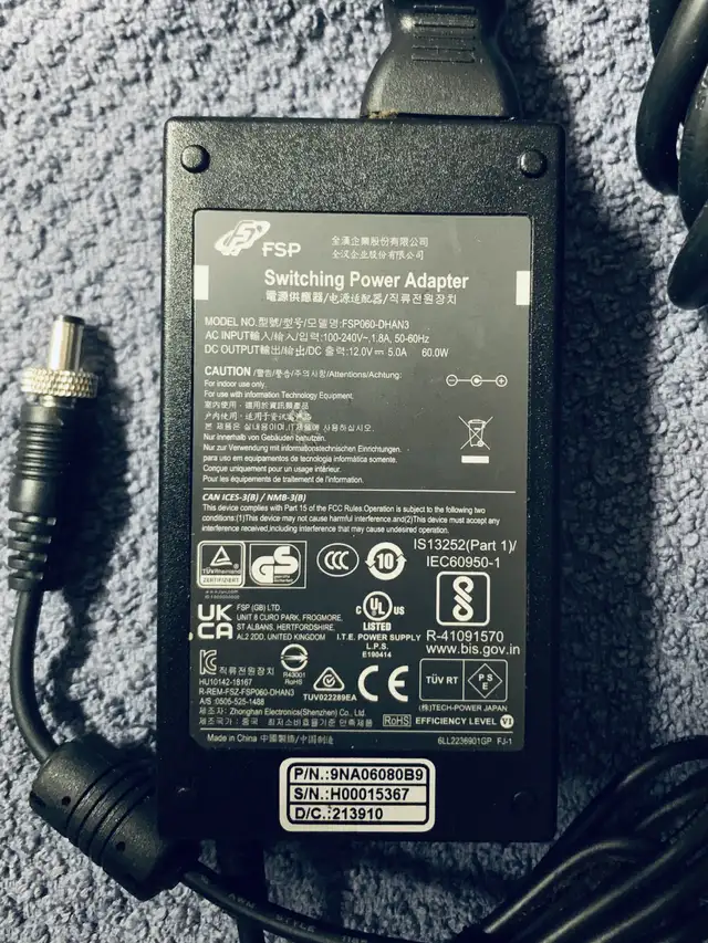 FSP Switching Power Adapter (PSP060-DHAN3) in Cables & Connectors in Mississauga / Peel Region - Image 4