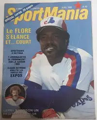 Sportmania Avril 1980 Ron Leflore Poster 2 Pages Rusty Staub