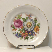 1960 Vintage Bavarian Fine Porcelain Plate: GLORIA Bayreuth