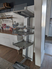 Pantry insert-adjustable pullout shelving