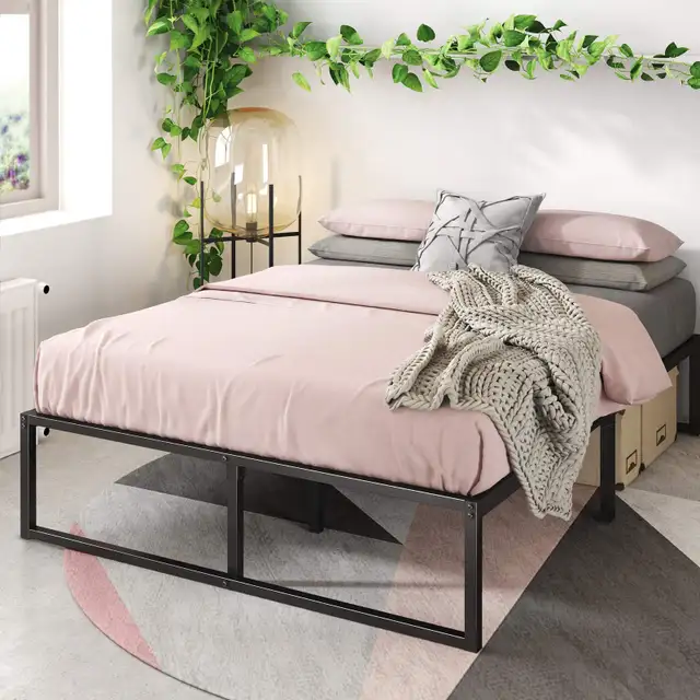 New Zinus King Bed Frame – Lorelai 14 inch in Beds & Mattresses in Markham / York Region - Image 2