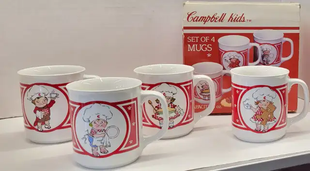 Vintage Westwood International 1990 Campbell Kids Set of 4 Mugs in Arts & Collectibles in Windsor Region - Image 2