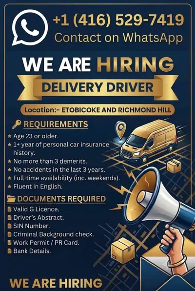 Hiring for Amazon Delivery Drivers, View more