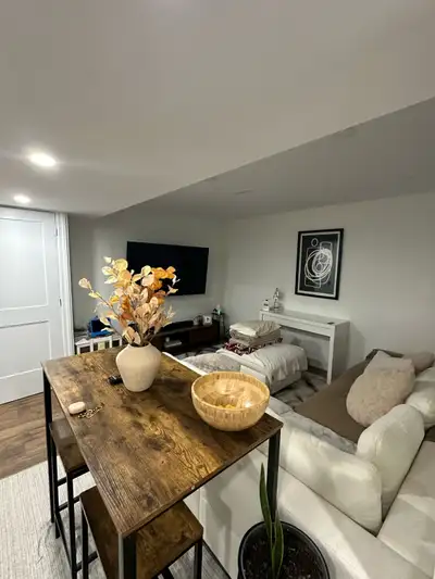 2+1 bed legal basement apartment