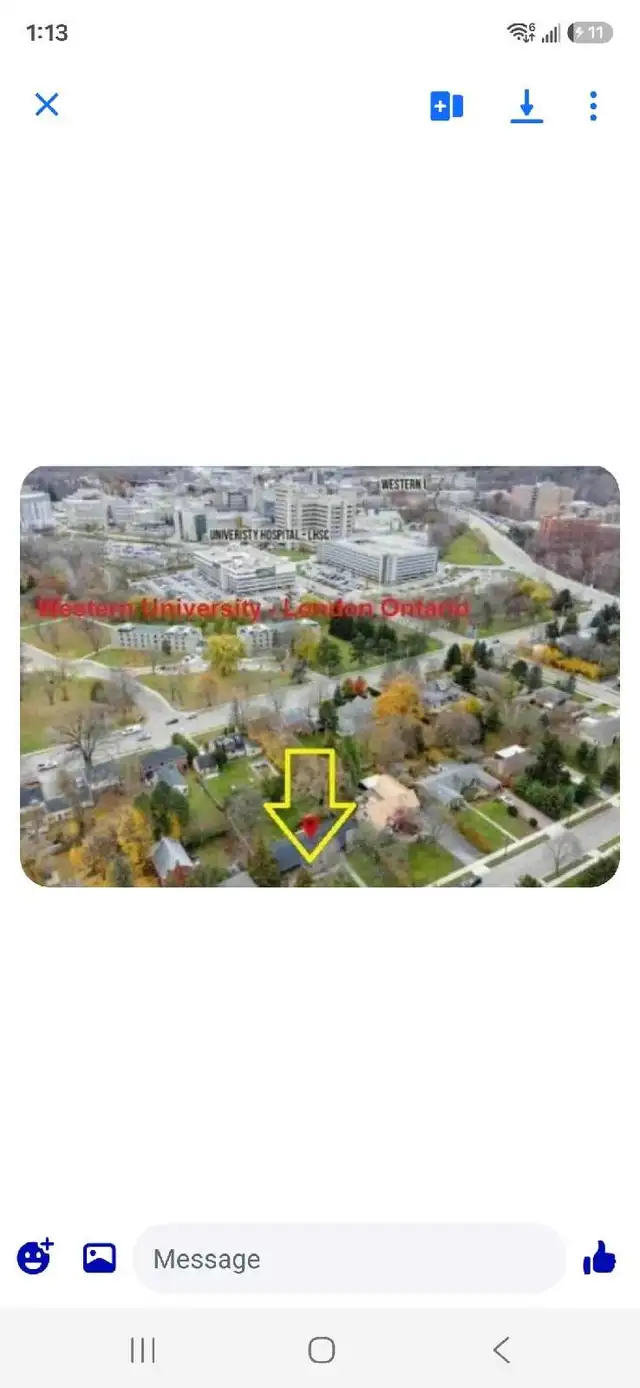 furnished room next to Western University 