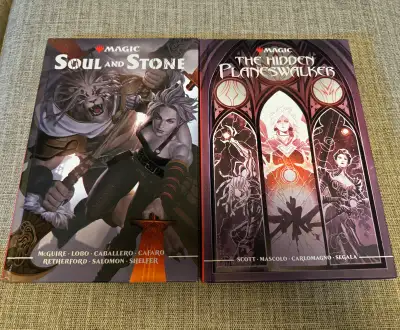 Magic The Gathering (MTG) The Hidden Planeswalker + Soul and Stonw HC graphic novels $30 each or bot...