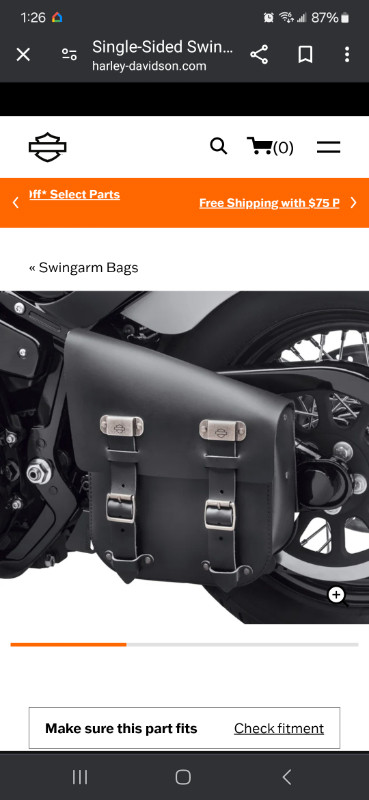 Harley Swingarm Bag in Motorcycle Parts & Accessories in Ottawa