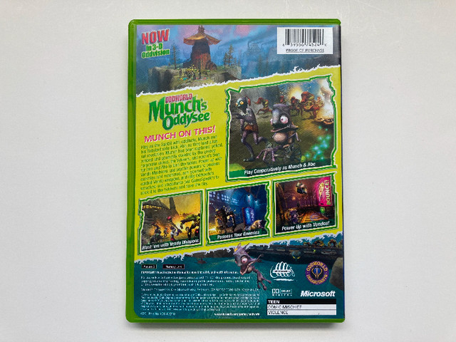 Oddworld : Munch's Oddysee ( XBOX 2001) - like new - only $20 !! in Older Generation in City of Halifax - Image 2