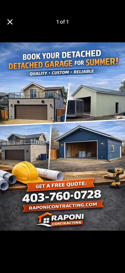 Build Your Dream Garage With a Contractor Who Actually Cares About the Details At Raponi Contracting...