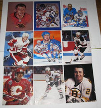 Images Hockey / Hockey Image Clippings Lot of 9