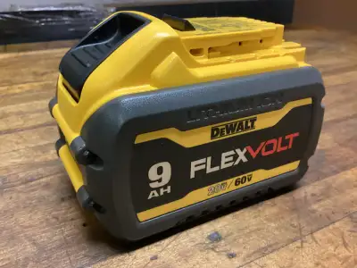 1 - DEWALT 20v/60v FLEXVOLT 9.0 AH BATTERY, View more