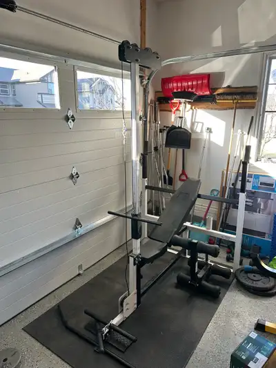 northern lights bench press with lat  pulley function, View more