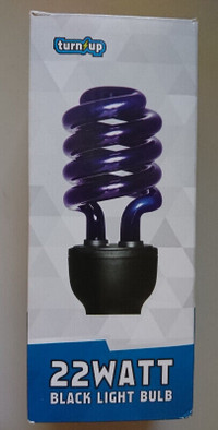 Turn - up  22 Watt CFL Black Light Bulb