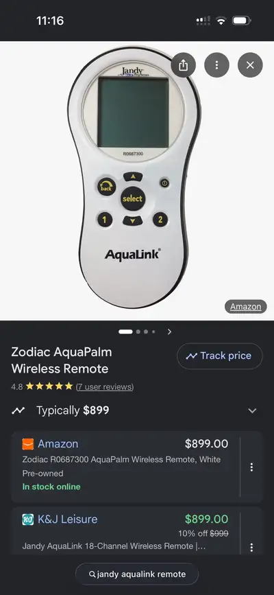 jandy aqualink remote, View more