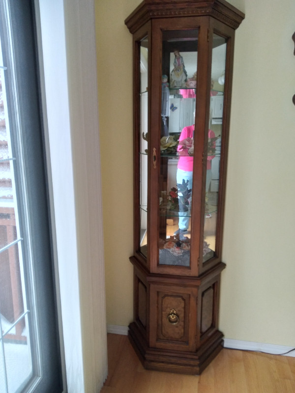 ANTIQUE CURIO CABINET in Hutches & Display Cabinets in Winnipeg - Image 4