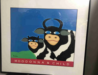 Vintage Maddona and  moo cows.