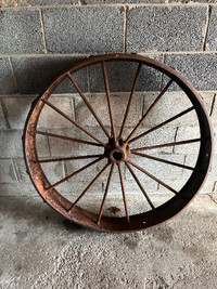Vintage Iron Tractor Wheel