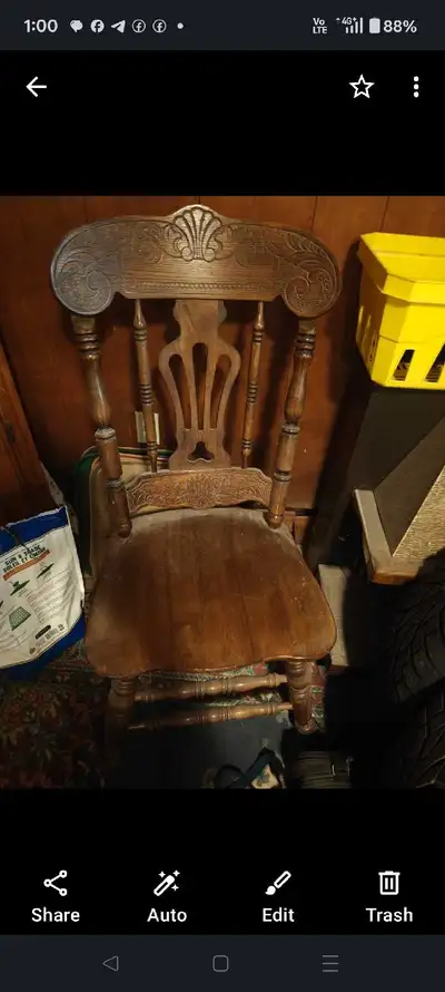 wooden chair i payed $ 200 going for$ 25, View more