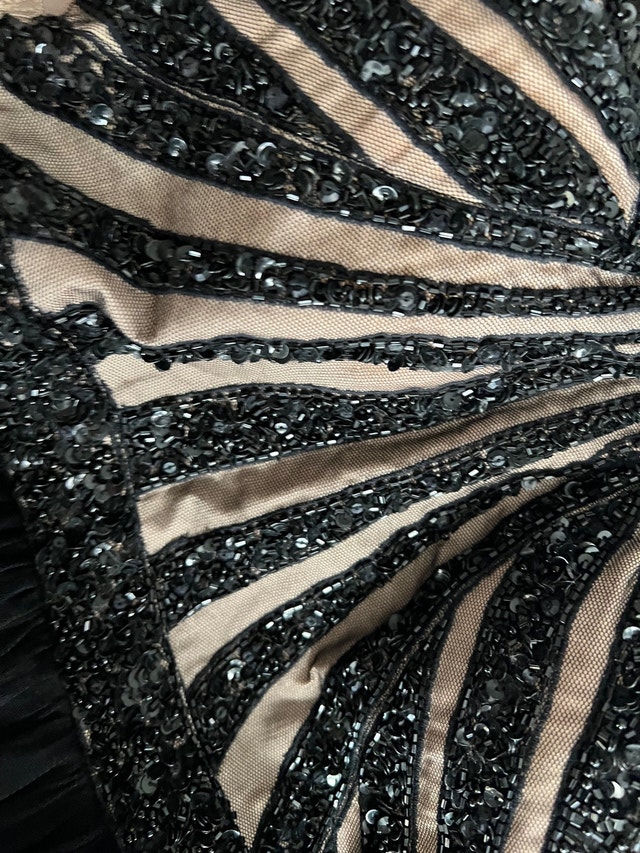 Nude and black formal prom maxi dress Women's Dresses & Skirts