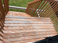 Treated wood deck 8x4 feet 