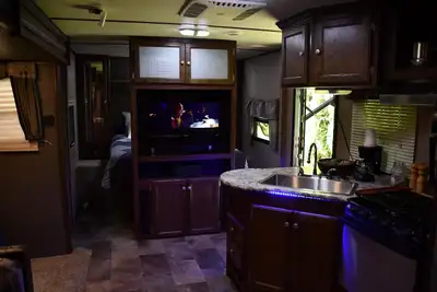 For rent until May 1st Brand new never lived in 26 foot RV 1600 per month Private lot Power and wate...