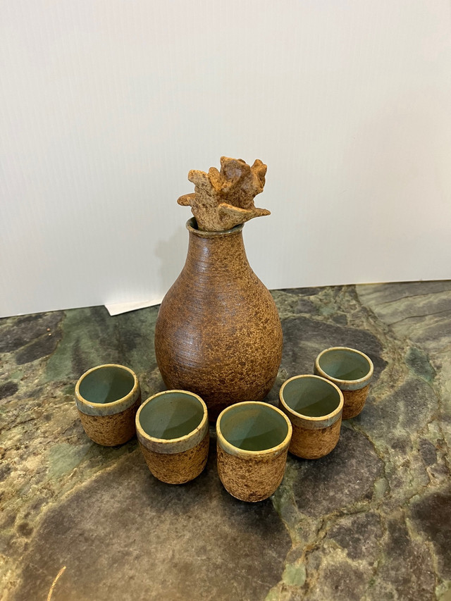 Hand crafted sake pottery set in Kitchen & Dining Wares in Ottawa - Image 3