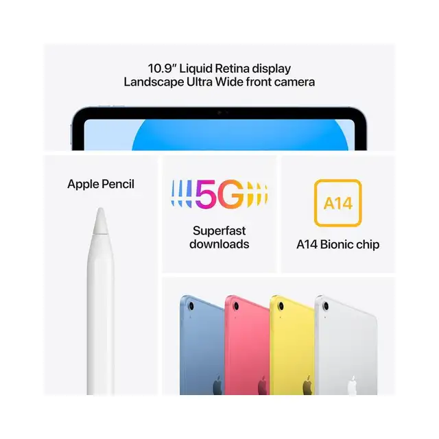 Apple iPad 10 64GB, 256GB, iPad 11 128GB, Wifi, Cellular63234806866563122