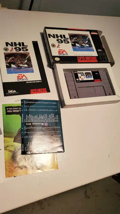 NHL 95 Super Nintendo CIB , View more