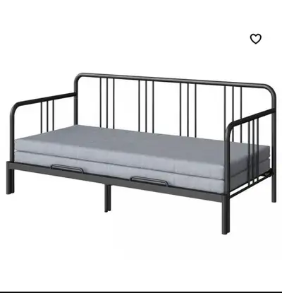 IKEA black metal daybed, View more