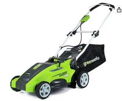 16"  lawn mower Greenworks, View more
