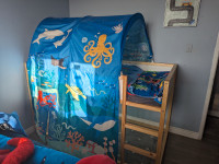 IKEA kids bed and sea tarp