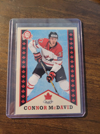 Connor McDavid Team Canada Retro Card (O-Pee-Chee 2018-18)