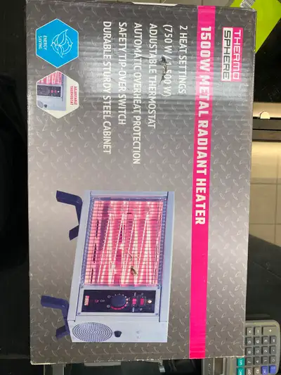Thermo Sphere 1500W Metal Radiant Heater, View more