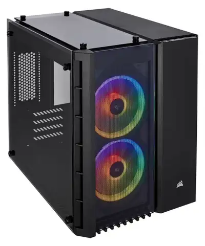Corsair Crystal 280X RGB Micro-ATX Case, Black- Brand New in Box, View more