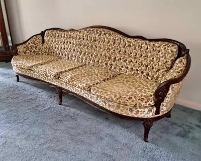 Vintage French Provincial Couch & Chair, View more