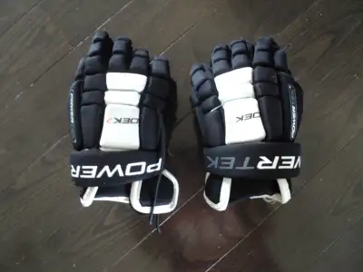 Power Tek Dek Hockey Gloves 8" kids, View more