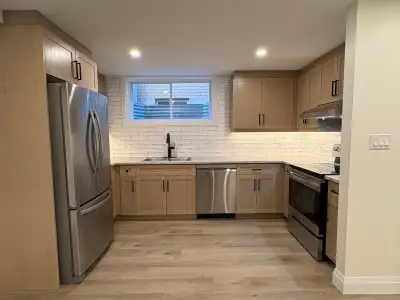 Be the first to live in this brand new one-bedroom basement apartment located in a quiet and desirab...
