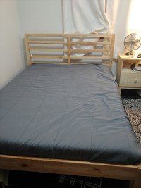 IKEA Tarva Bed frame (Double) and Morgedal Foam Mattress