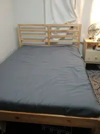IKEA Tarva Bed frame (Double) and Morgedal Foam Mattress