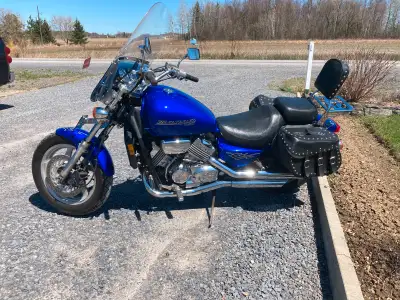 2003 Honda Magna in very good condition. Last year that Honda made Magna’s. Saddle bags included. Ea...