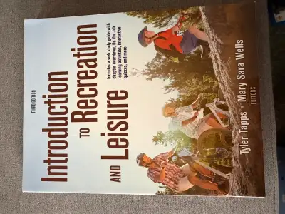 I am selling a copy of the Introduction to Recreation and Leisure, Third Edition, edited by Tyler Ta...
