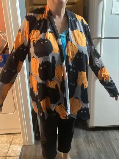 Haut décontracté à manches longues ouvert  pour l'halloween, View more